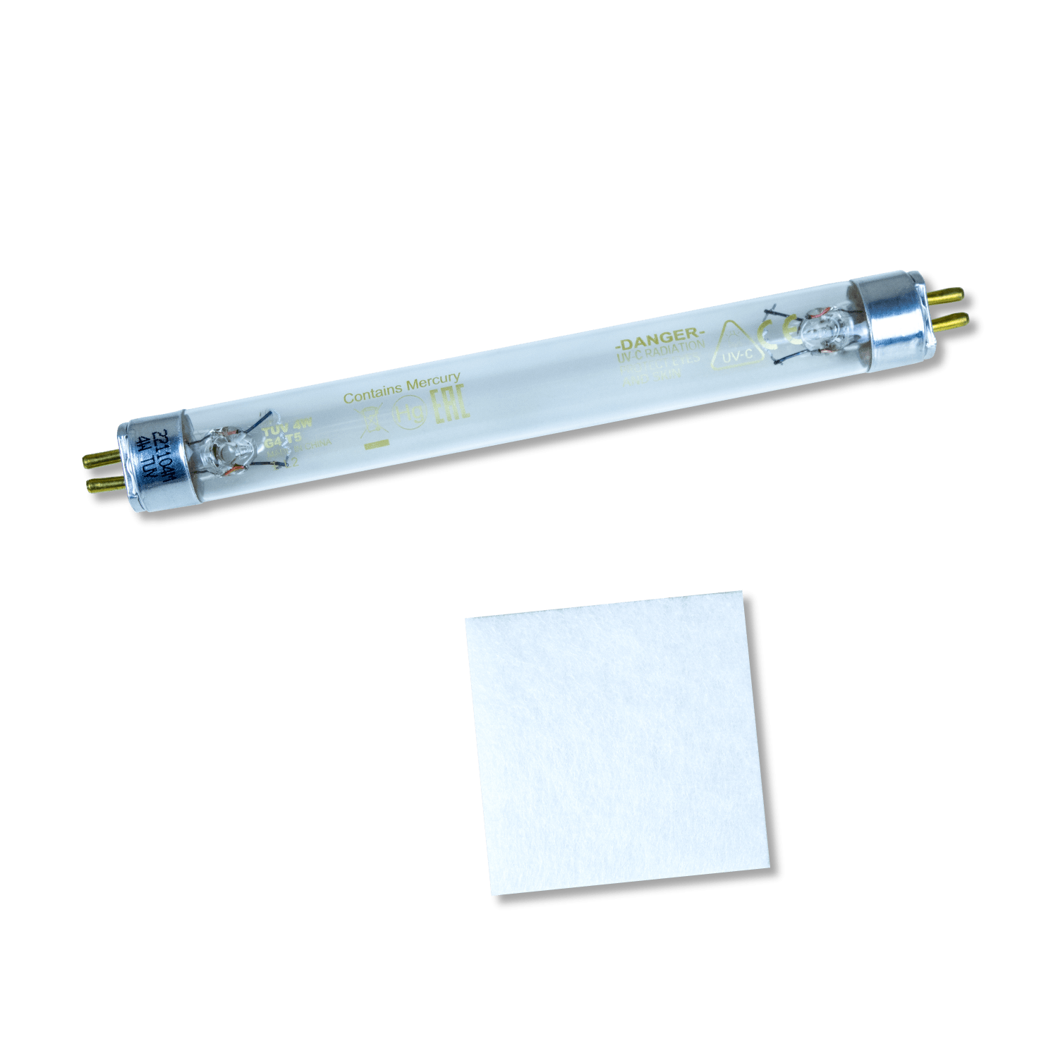 Repuestos Esterilizador UV Balia - bombilla UV para esterilizador Balia con advertencia de mercurio.