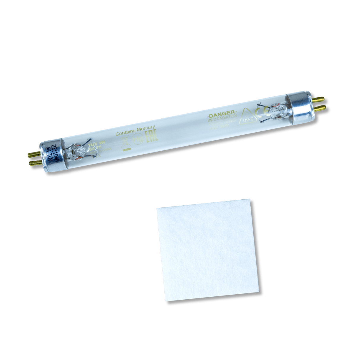 Repuestos Esterilizador UV Balia - bombilla UV para esterilizador Balia con advertencia de mercurio.