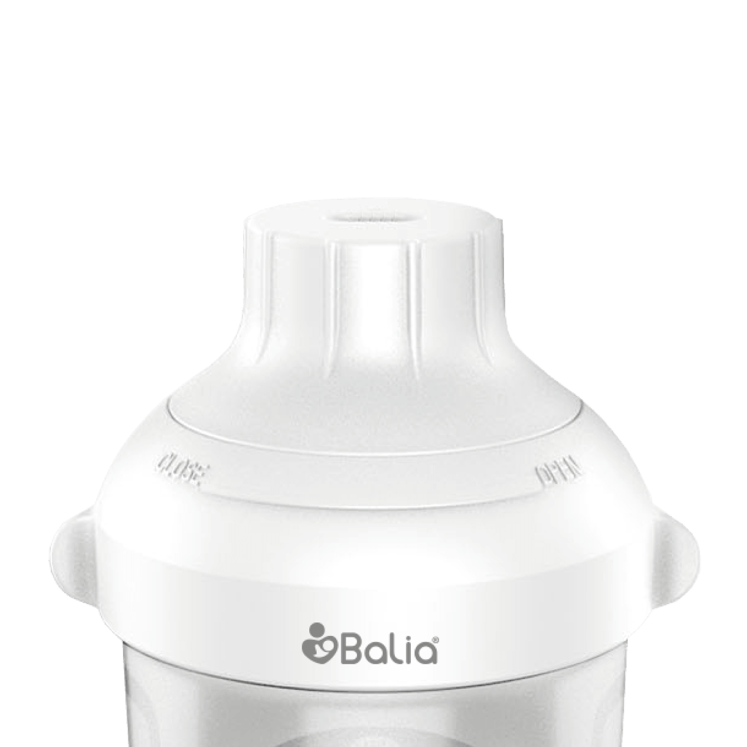 Contenedor de leche Balia, diseñado para transportar leche y snacks sin derrames y ideal para niños.