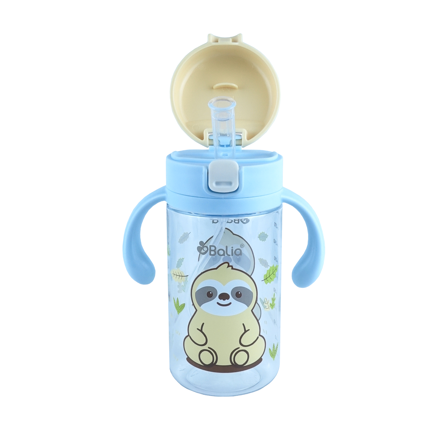 Botella antiderrame con bombilla Perezoso