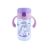 Botella de Tritan™ 5001 antiderrame con bombilla Unicornio de Balia, ideal para bebés. Diseño colorido y seguro.