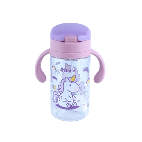 Botella antiderrame con bombilla Unicornio