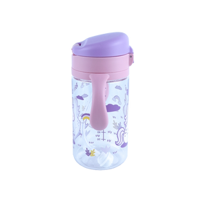 Botella antiderrame con bombilla Unicornio