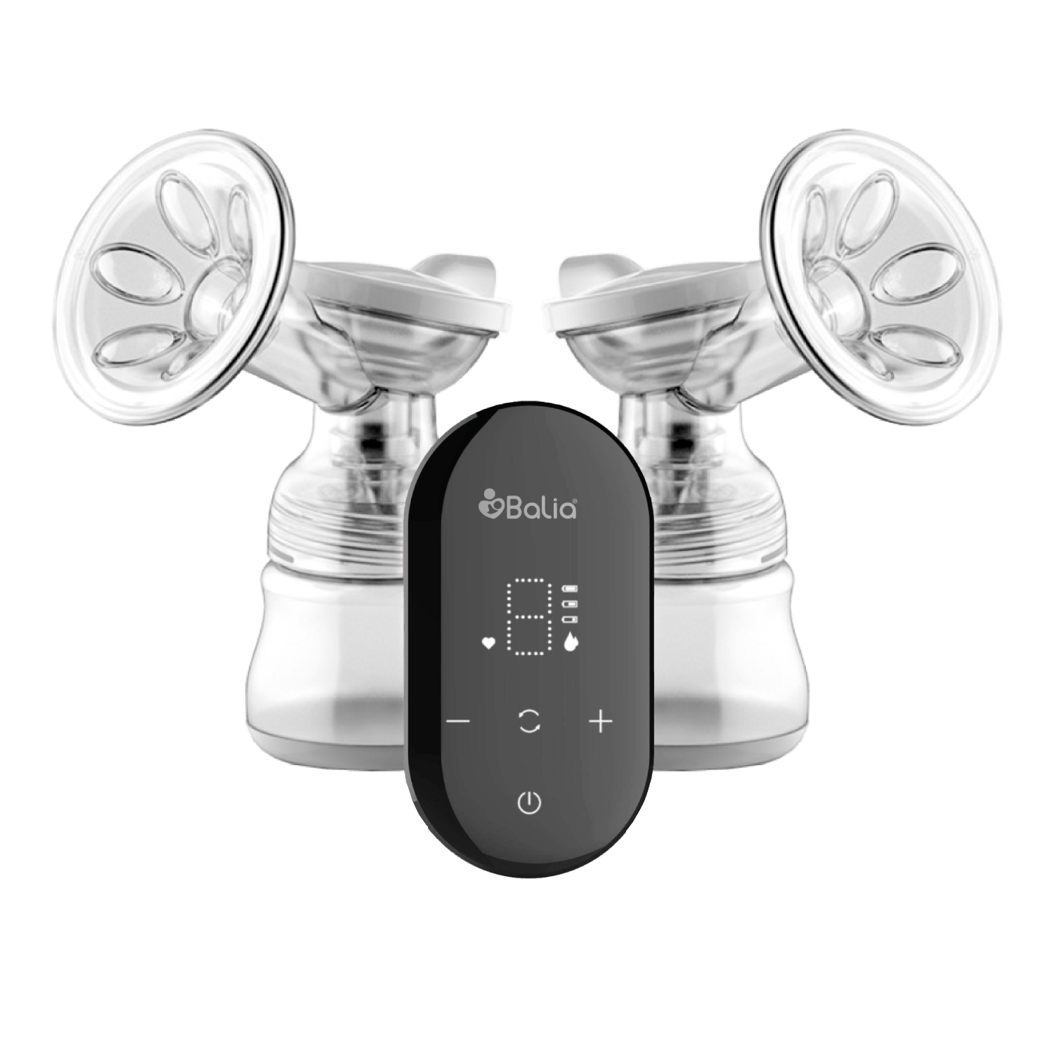 Extractor de leche doble Balia con diseño ergonómico para una lactancia cómoda y fresca.
