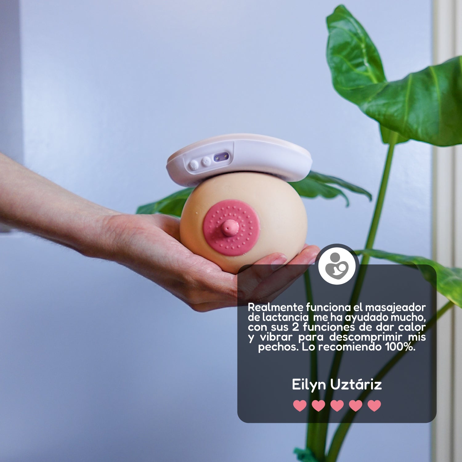 Masajeador de lactancia recargable