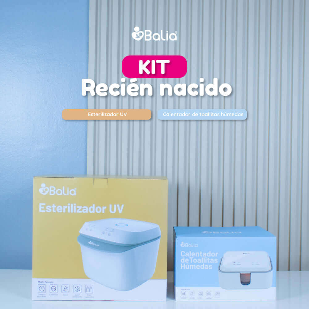 Kit Recién Nacido de Balia: Esterilizador UV y Calentador de Toallitas Húmedas.