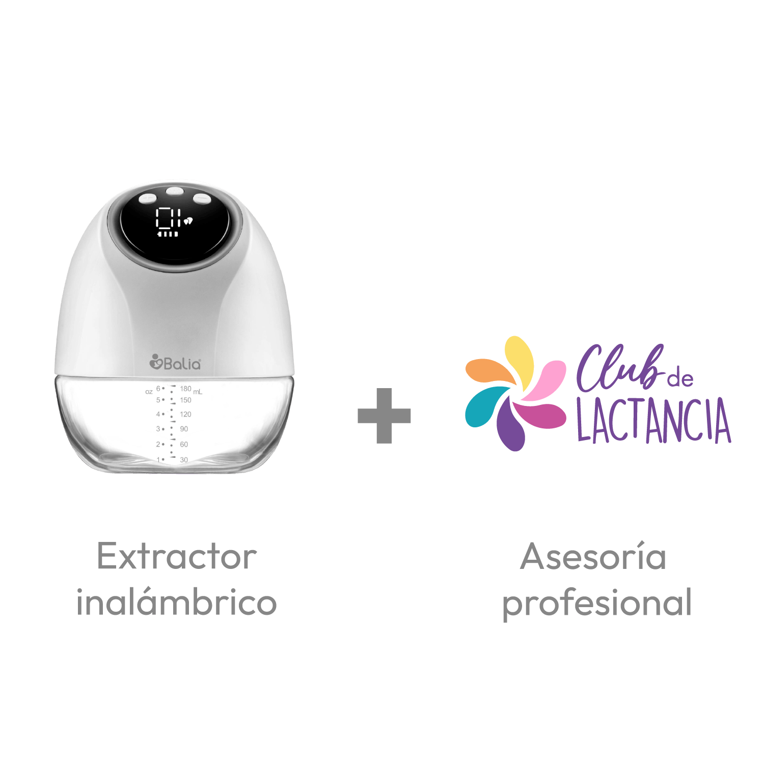 Extractor de leche inalámbrico Balia, ideal para mamás activas que buscan comodidad y eficiencia.